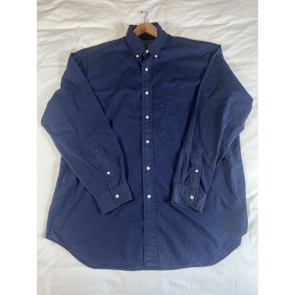Vintage USA Polo Jeans Co Ralph Lauren Men’s XL Blue Oxford Button-Down Shirt